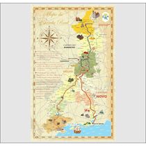 Quebra Cabeça Mapa Da Estrada Real - 98 X 60cm - 1014 Peças