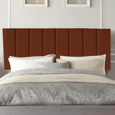 Painel Estofada Carla 100cm Solteiro Para Cama Box Quarto Suede Terracota Telha - Gat Magazine
