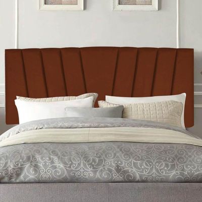 Painel Estofada Bélgica 160cm Queen Size Para Cama Box Quarto Suede Terracota Telha - Gat Magazine