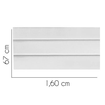 Painel Estofada Argentina 160cm Queen Size Para Cama Box Quarto Suede Branco - Gat Magazine