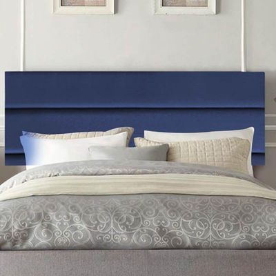 Painel Estofada Argentina 160cm Queen Size Para Cama Box Quarto Suede Azul Marinho - Gat Magazine