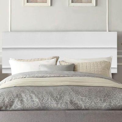 Painel Estofada Argentina 160cm Queen Size Para Cama Box Quarto Suede Branco - Gat Magazine