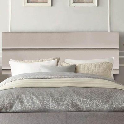 Painel Estofada Argentina 195cm King Size Para Cama Box Quarto Suede Bege - Gat Magazine
