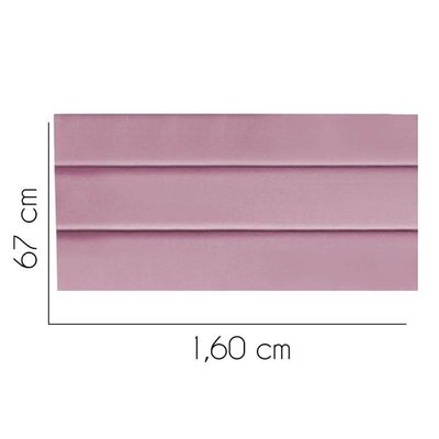 Painel Estofada Argentina 160cm Queen Size Para Cama Box Quarto Suede Rosa Bebê - Gat Magazine