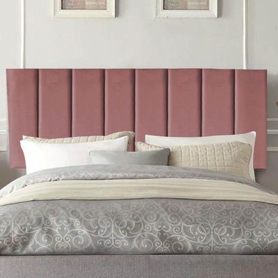 Painel Estofada Carla 160cm Queen Size Para Cama Box Quarto Suede Rose Gold - Gat Magazine