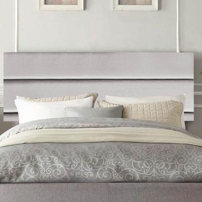 Painel Estofada Argentina 140cm Casal Para Cama Box Quarto Suede Cinza Claro - Gat Magazine