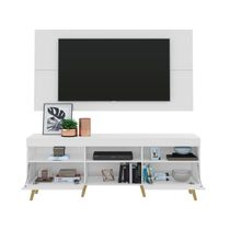 Rack com Painel TV até 65" e Pés Retrô Flórida Multimóveis