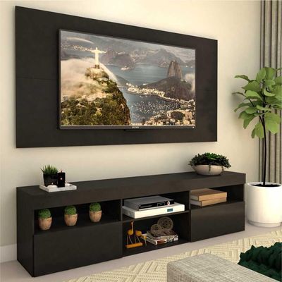 Rack com Painel Tv até 65" e 2 Portas Toronto Multimóveis