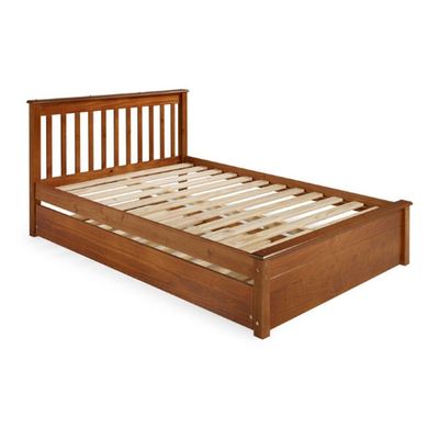 Conjunto Cama Casal Inglesa Com Cama Auxiliar Em Madeira Maciça Mv Outlet Mel