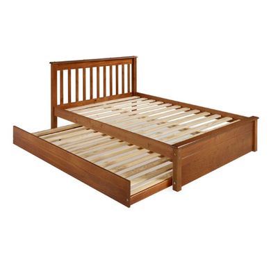 Conjunto Cama Casal Inglesa Com Cama Auxiliar Em Madeira Maciça Mv Outlet Mel