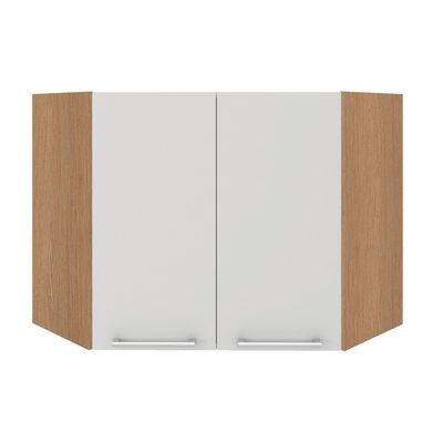 Armário Aéreo Ditália Aspen Canto Carv/branco Cd-214