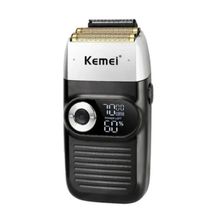 Barbeador Elétrico Kemei Km2026 Sem Fio Bateria Recarregavel