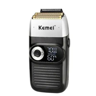 Barbeador Elétrico Kemei Km2026 Sem Fio Bateria Recarregavel