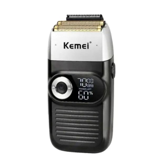 Barbeador Elétrico Kemei Km2026 Sem Fio Bateria Recarregavel