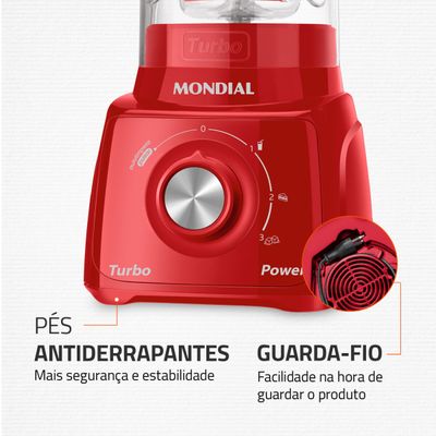Liquidificador Mondial Turbo Power L-99-FR 110V