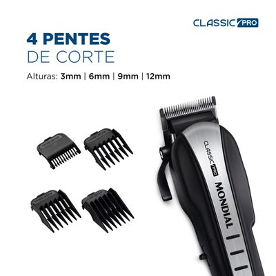 Cortador de Cabelos Mondial Classic Pro CR-03 110V