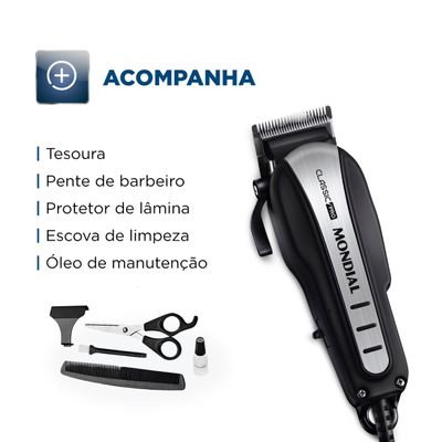 Cortador de Cabelos Mondial Classic Pro CR-03 110V