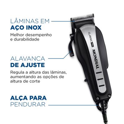 Cortador de Cabelos Mondial Classic Pro CR-03 220V