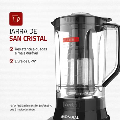 Liquidificador Mondial Turbo L-900 FB 110V