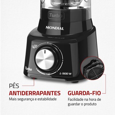 Liquidificador Mondial Turbo L-900 FB 110V