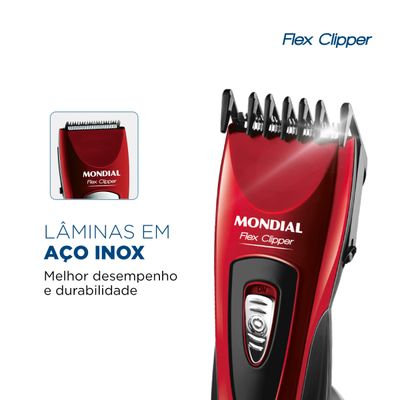 Cortador de Cabelos Mondial Flex Clipper CR-04 Bivolt