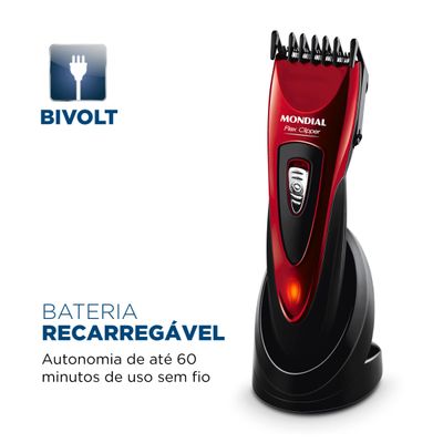Cortador de Cabelos Mondial Flex Clipper CR-04 Bivolt