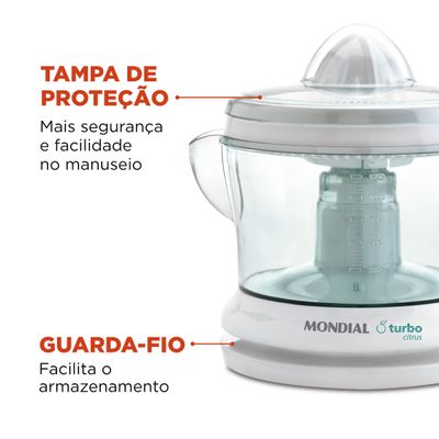 Espremedor Mondial Turbo Citrus E-01 220V