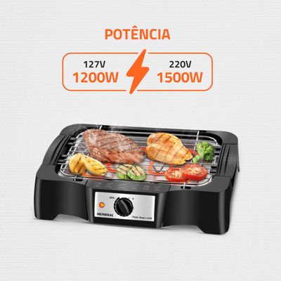Churrasqueira Elétrica Mondial Grand Steak & Grill II CH-07 220V