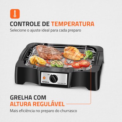 Churrasqueira Elétrica Mondial Grand Steak & Grill II CH-07 220V
