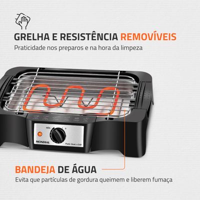 Churrasqueira Elétrica Mondial Grand Steak & Grill II CH-07 220V