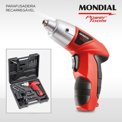 Parafusadeira Recarregável Mondial Power Tools FPF-05M Bivolt