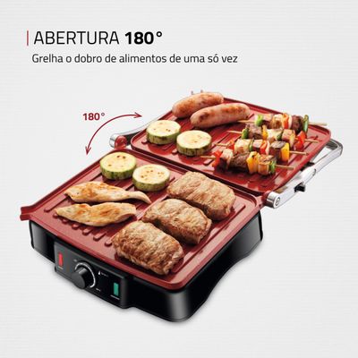 Press Grill Mondial Red Ceramic PG-02 110V