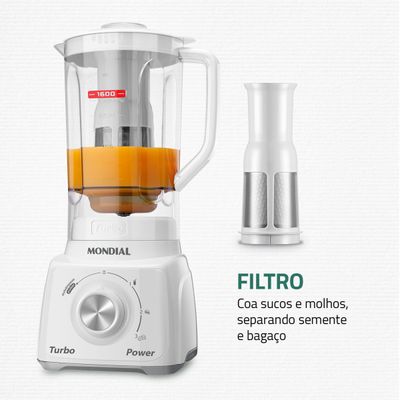 Liquidificador Mondial Turbo Power L-99-WG 110V