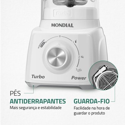 Liquidificador Mondial Turbo Power L-99-WG 110V