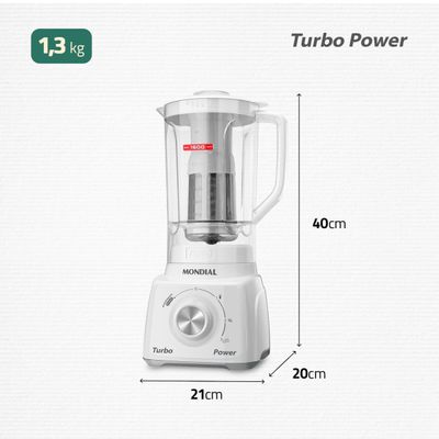 Liquidificador Mondial Turbo Power L-99-WG 110V