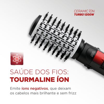 Escova Rotativa Ceramic Íon Turbo Mondial ER-09 110V