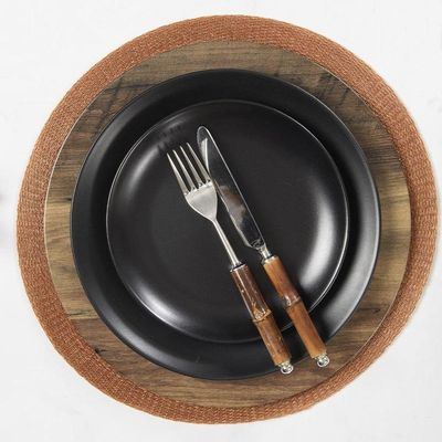 Sousplat Copa E Cia Galles Flat Wood Brown Brown