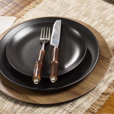 Sousplat Copa E Cia Galles Flat Wood Brown Brown