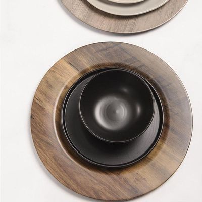 Sousplat Copa E Cia Galles Flat Wood Brown Brown