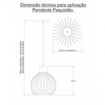 Luminária Teto Lustre Pendente Balcão Cozinha Sala Paquistão Cor:branco
