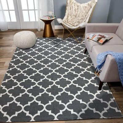 Tapete Flannel Sala Quarto Luxo Macio 2,00X1,40 Preto