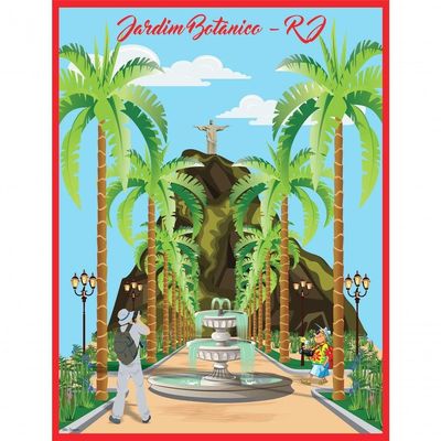 Quebra Cabeça 1014 Peças - Jardim Botânico Rj - 98 X 74cm