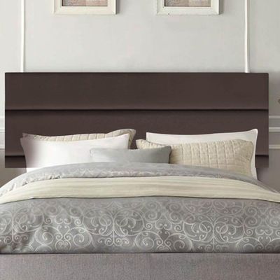 Painel Estofada Argentina 140cm Casal Para Cama Box Quarto Corino Marrom - Gat Magazine