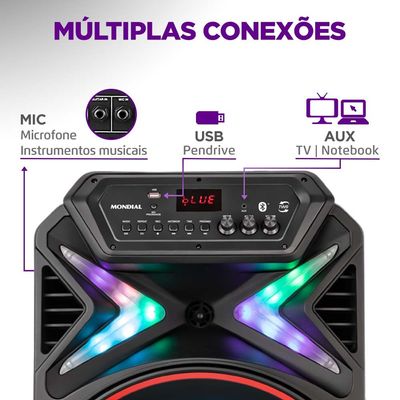 Caixa Amplificada Connect Lights Plus CM-700 Bivolt