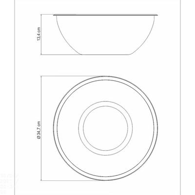 Bowl Tramontina Cucina Preparo Em Aço Inox 32 Cm 8 L Tramontina