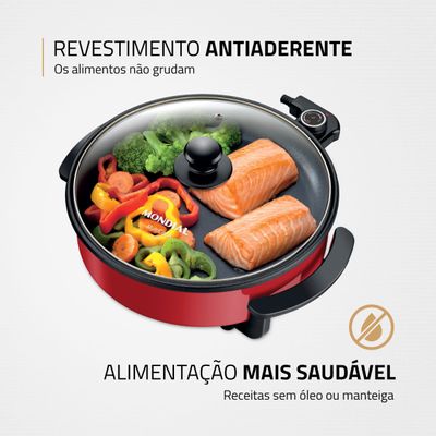 Panela Elétrica Mondial Multicook Red PE-28 110V