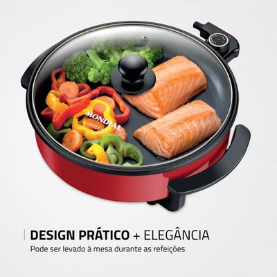 Panela Elétrica Mondial Multicook Red PE-28 110V