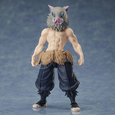 Action Figure Boneco Inosuke Hashibira Demon Slayer 14cm