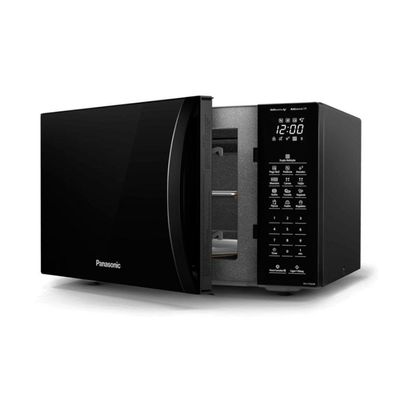 Forno Micro-ondas 34 Litros 900w Dupla Refeição Nn-st66nbru Panasonic Preto Glass 220v