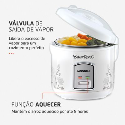 Panela Elétrica Mondial Bianca Rice 10 PE-10 110V
